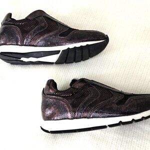 VOILE BLANCHE Leather & Suede Slip-On Sneakers